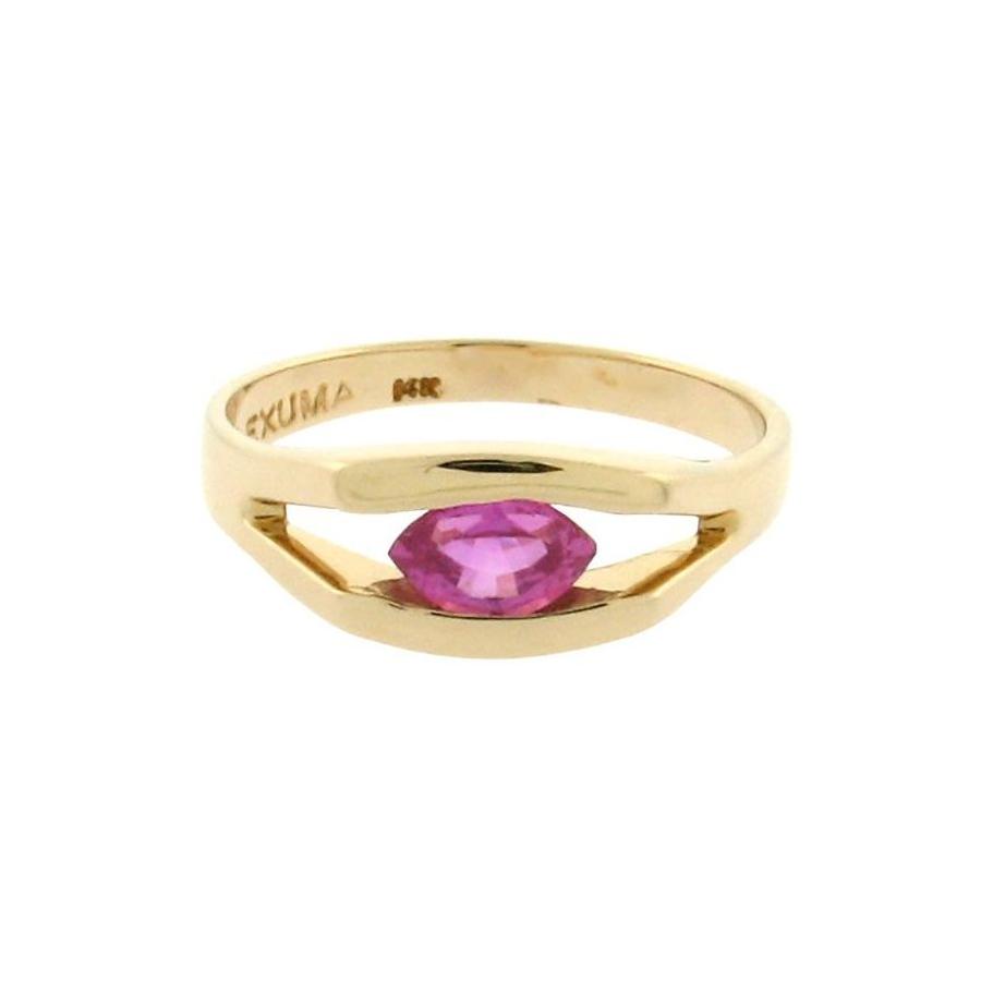 Pink Sapphire Solitaire Ring