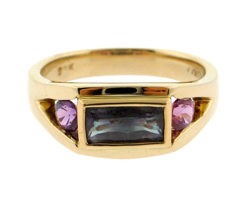 Alexandrite and Pink Sapphire Ring
