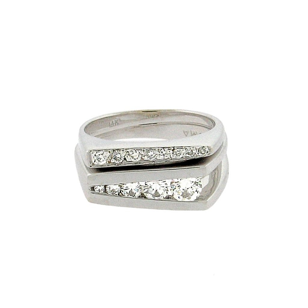 band  .12 ct total weight diamonds, 14 k white gold—style 1060  ring  .35 ct total weight diamonds, 14 k white gold—style 1062
